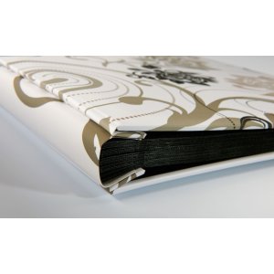 Walther Album grindy bianco 400 foto 10x15 cm pagine nere