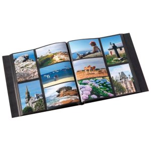 Walther Album grindy bianco 400 foto 10x15 cm pagine nere