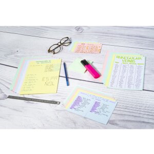 Confezione da 100 schede non perforate, DIN A4 210x297...