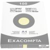Confezione da 100 schede non perforate, DIN A4 210x297 mm, 205 g, quadrate Giallo