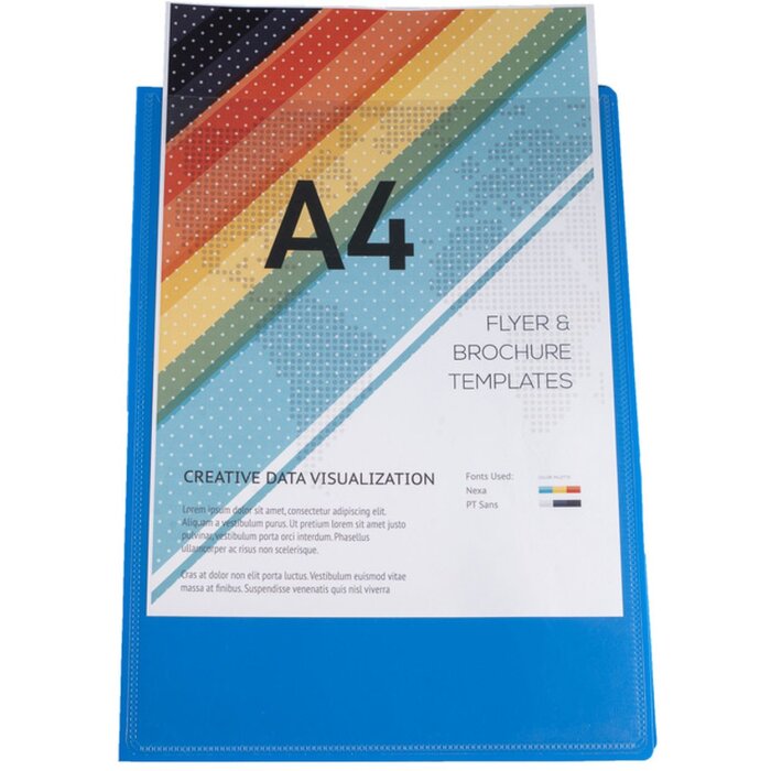 Cartella in PP con 90 buste Krea Cover DIN A4 assortito