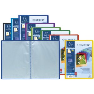 Cartella in PP con 90 buste Krea Cover DIN A4 assortito