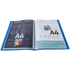 Cartella in PP con 90 buste Krea Cover DIN A4 assortito