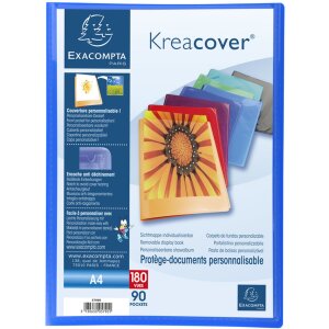 Cartella in PP con 90 buste Krea Cover DIN A4 assortito
