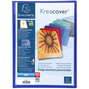 Cartella in PP con 90 buste Krea Cover DIN A4 assortito