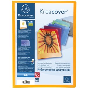 Cartella in PP con 90 buste Krea Cover DIN A4 assortito