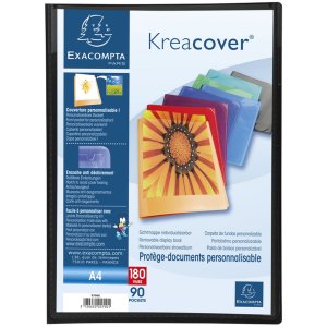 Cartella in PP con 90 buste Krea Cover DIN A4 assortito