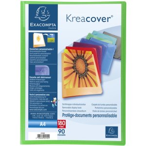 Cartella in PP con 90 buste Krea Cover DIN A4 assortito