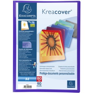 Cartella in PP con 90 buste Krea Cover DIN A4 assortito