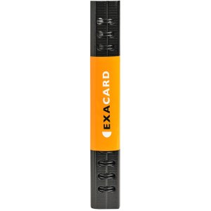 Libro per biglietti da visita Exacard con 20 buste rimovibili per 120 biglietti Exactive, 20x14,5cm Nero