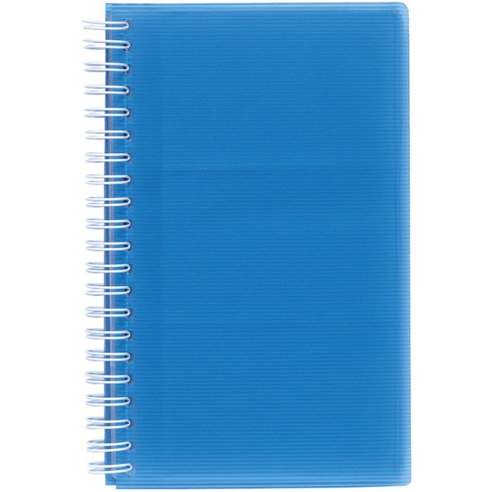 Libro di biglietti da visita 16 tasche per 96 carte Linicolor, 12x18,5cm colori assortiti