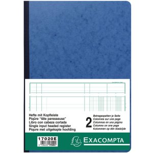 Quaderno a più colonne A4 2 colonne 40 fogli assortiti