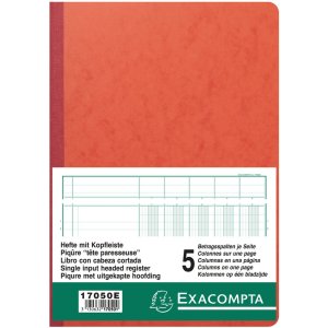 Rilegato a più colonne con 5 colonne su 1 pagina e 34 righe 40 fogli, 110g, DIN A4