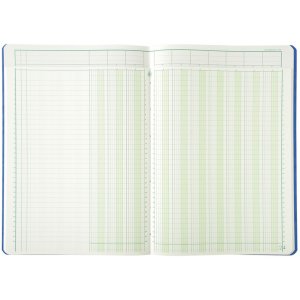 Quaderno rilegato a più colonne con 10 colonne su 2 pagine e 34 righe 40 fogli, 110g, DIN A4