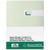 Blocco note con copertina in lino laminato, DIN A4, 150 fogli, 110g, a scacchiera