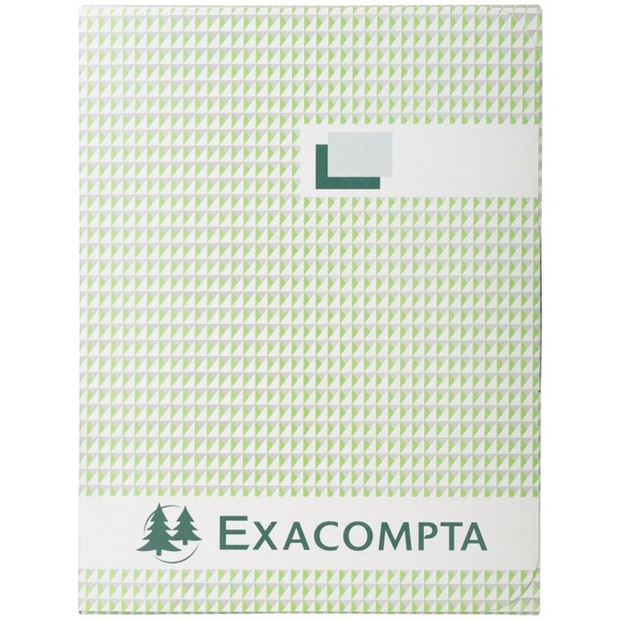 Quaderno con copertina in lino laminato, DIN A4, 250 fogli, 110g, quadrato
