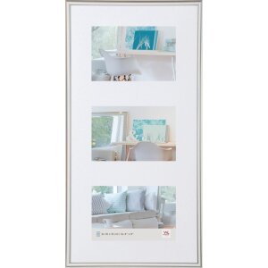 Cornice da galleria 3x 10x15 cm - argento - New Lifestyle