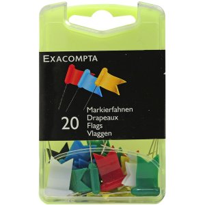 Bandiere di marcatura in blister 20 pezzi colori assortiti
