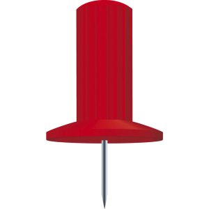 Scatola blister di spille da bacheca 25 pezzi rosso