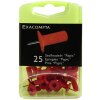 Scatola blister di spille da bacheca 25 pezzi rosso