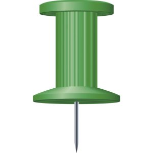 Scatola blister di spilli per lavagna 25 pezzi verde