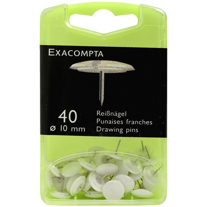 Perni di disegno ø10 mm bianco 40 pezzi