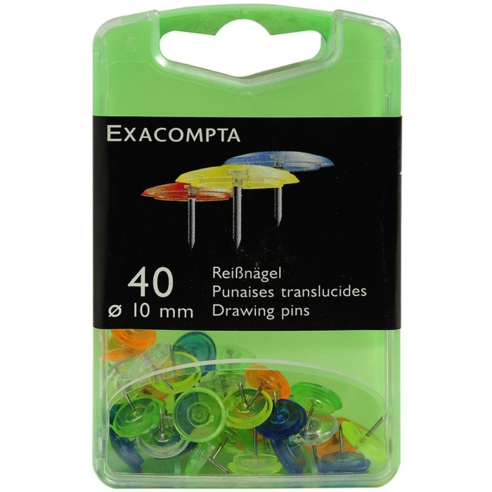 Spilli da disegno Ø10mm colori trasparenti 40 pezzi