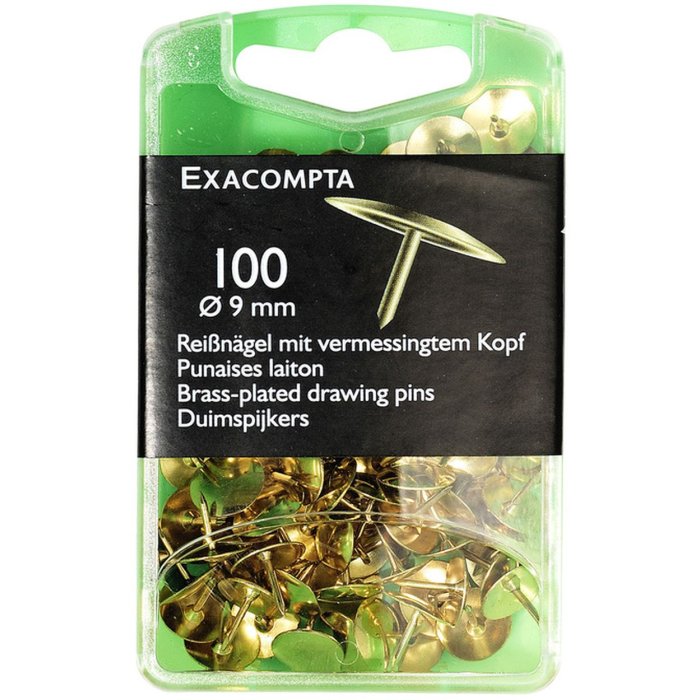 Scatola blister di chiodini 10 pezzi in ottone