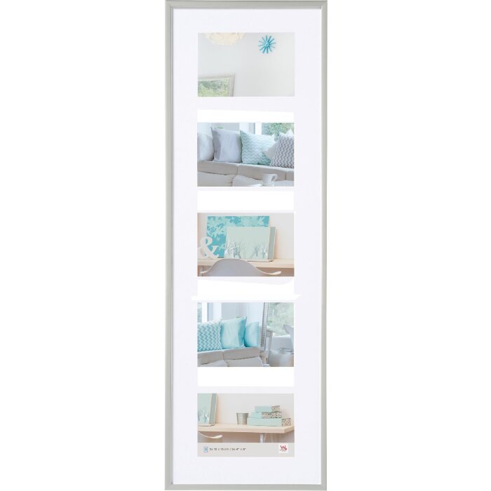 Walther Galleria Cornice New Lifestyle argento 5 foto 10x15 cm