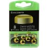 Scatola di 8 magneti, Ø9 mm oro