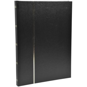 Album di francobolli 48 pagine in b/n 22,5x30,5 cm nero