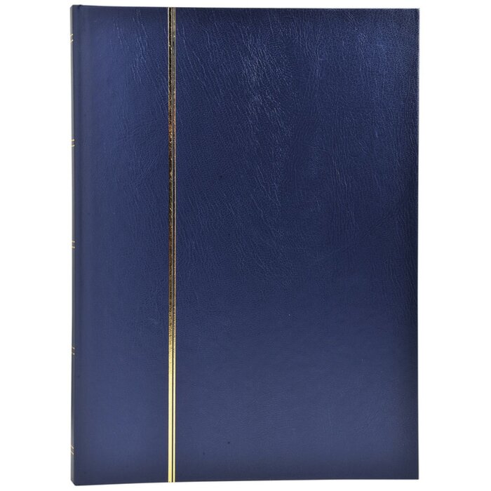 Album di francobolli Exacompta 48 pagine nere 22,5x30,5 cm blu
