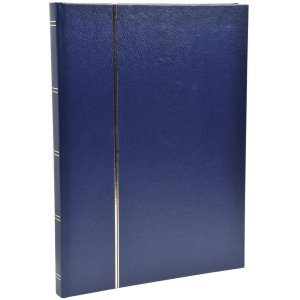 Album di francobolli Exacompta 48 pagine nere 22,5x30,5 cm blu