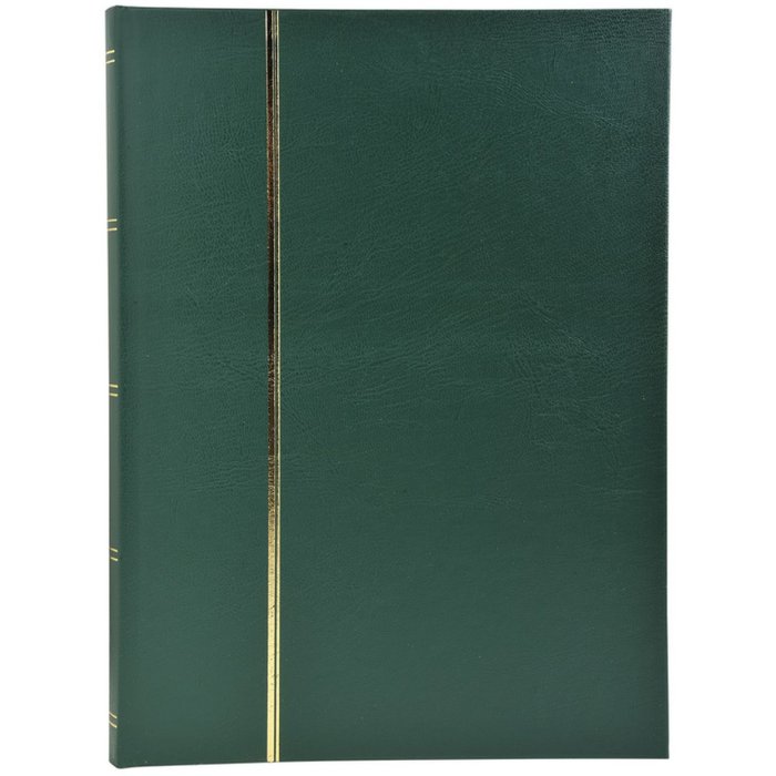 Album di francobolli Exacompta 48 pagine nere 22,5x30,5 cm verde
