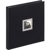 Walther Album fotografico in lino NERO BIANCO nero 30x30 cm 50 pagine nere