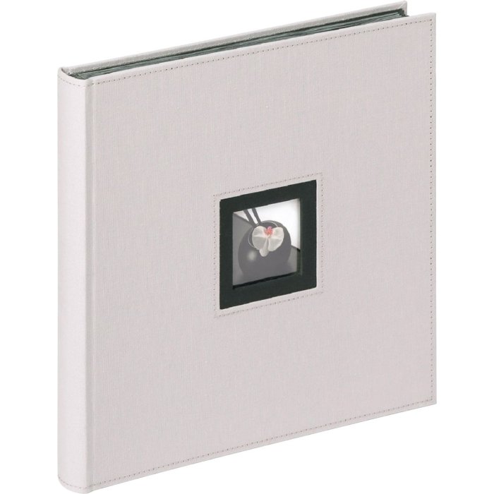 Walther Album fotografico in lino NERO BIANCO 30x30 grigio 50 pagine nere