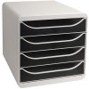Cassettiera Big-Box Classic grigio chiaro-nero