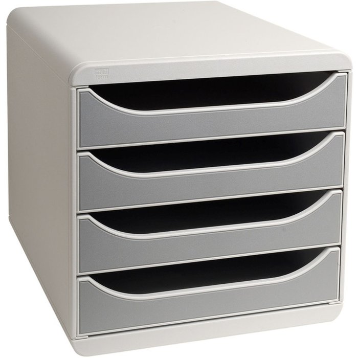 Cassettiera Big-Box Classic grigio chiaro-grigio pietra