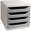 Cassettiera Big-Box Classic grigio chiaro-grigio pietra