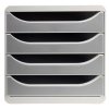 Cassettiera Big-Box Classic grigio chiaro-grigio pietra