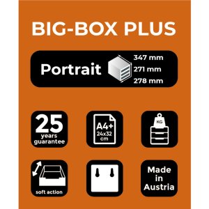 Cassettiera Big-Box Plus Classic grigio chiaro