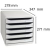 Cassettiera Big-Box Plus Classic grigio chiaro