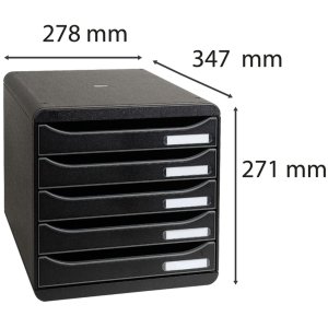 Cassetto Big-Box Plus Classic nero