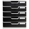 Cassettiera A4+ con 5 cassetti grigio chiaro-nero