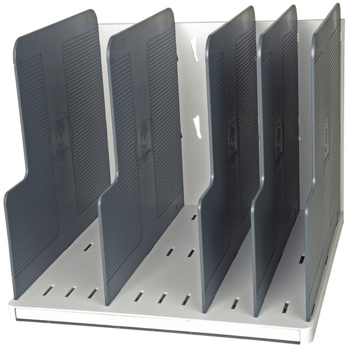 Selezionatore verticale MODULOTOP con 5 piastre divisorie - grigio chiaro-grigio topo