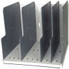 Selezionatore verticale MODULOTOP con 5 piastre divisorie - grigio chiaro-grigio topo