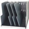Selezionatore verticale MODULOTOP con 5 piastre divisorie - nero-grigio topo