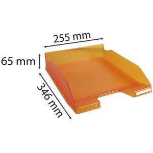 Vassoio per lettere Combo 2 Classic arancione trasparente