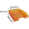 Vassoio per lettere Combo 2 Classic arancione trasparente