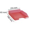Vassoio per lettere Combo 2 Classic lampone trasparente